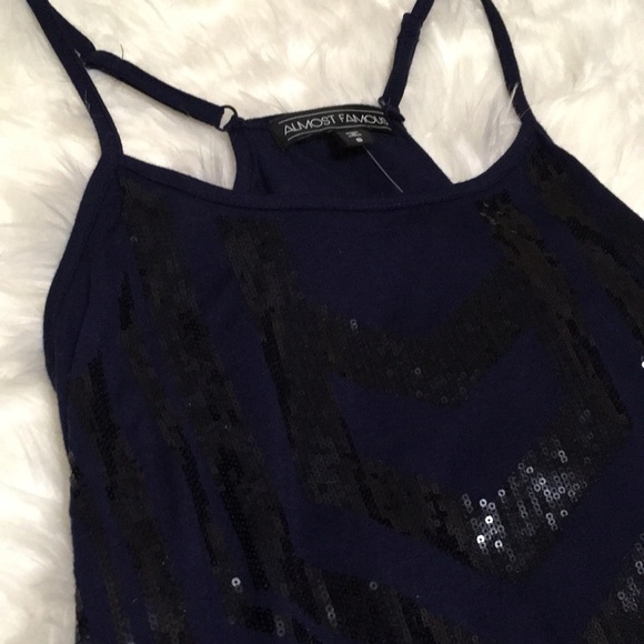 ALMOST FAMOUS SEQUIN TANK TOP SIZE SMALL - Picture 10 of 11